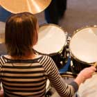 beginner in drum lesson